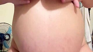 Pregnant Arab Wife Teases Hairy Wet Pussy on Webcam Begging for Fuck