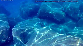 fish slurps up thick cum for liquid lunch