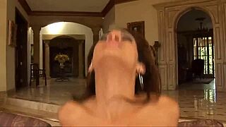 milf relives steamy blowjob facial cumshot with huge latina tits