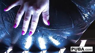 shyla stylez smokes hot in sexy big tits fetish solo