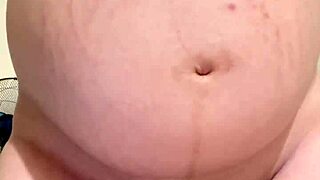 Pregnant Arab Wife Teases Hairy Wet Pussy on Webcam Begging for Fuck