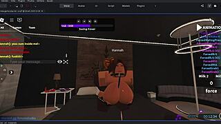 he fucks this gringa hard in roblox till creampie