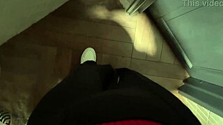 ever wonder what a horny milf does jerking off in nightclub toilet?