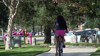 I crave Bambi Wolfe's shaved teen pussy during hot daytime solo sex sessions