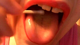 i get super pleasure from this tongue fetish video