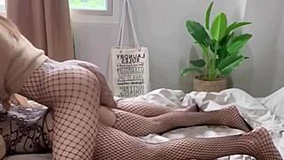 asian ladyboy pounded bareback anal in stockings outdoors