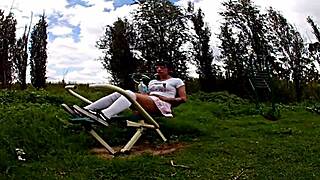 i flash my panties on bike ride old man wants outdoor cumshot