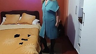 stepmom flashes hairy pussy post-fuck moaning cock hungry