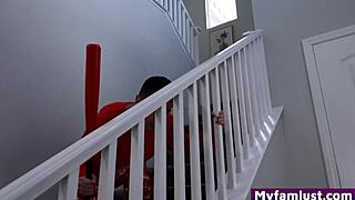 Dreaming of White Christmas Turns Taboo as Cute Teen Rides Brother's Monster Cock in HD Fantasy