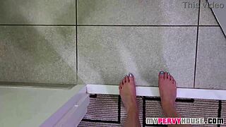 stepdaughter craves raw reality of filming sextape with father-in-law's throbbing cock