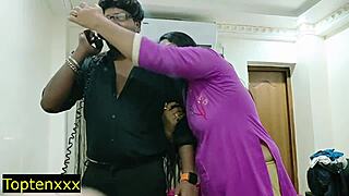 hot indian housewife moans in rough doggystyle pussy pounding clear hindi audio