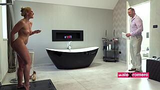 My Wife's Nympho Cravings: Blonde Milf Deepthroats Monster Cock, Rides in Lingerie Part Four