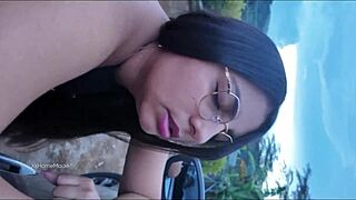 Roadside Cutie's Risky Public Fuck