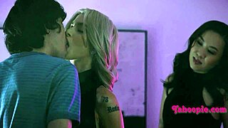 star whores turn family taboos into petite blonde california teen mff 3some parody