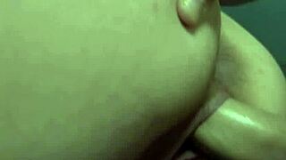 Huge Cumshot Drips on Amateur Milf's Big Ass Andy Savage Rips Clothes Fan Fuck!