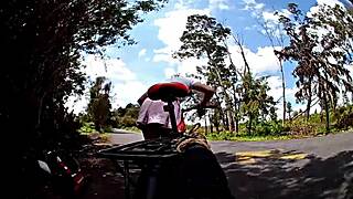 i flash my panties on bike ride old man wants outdoor cumshot