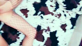 Real homemade sex tape captures mature skinny wife moaning loud