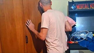 stepdad sneaks in for surprise night fuck on homemade cam