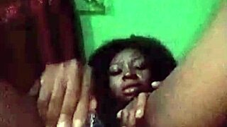 Horny Petite Teen Rips Clothes Destroys Tight Dripping Pussy in Dark