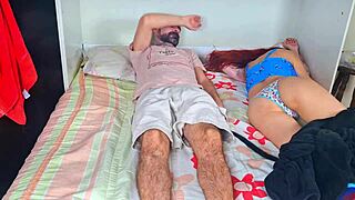 stepdad sneaks in for surprise night fuck on homemade cam