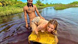 adventurous couple caught fucking wildly in the mangroves