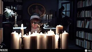 Russian Redhead Nun Fucked Hard In Freeze Time Blasphemy With Sata Jones