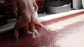 I'm Pounding My Hot Blonde Cousin Doggystyle by the Pool Bareback