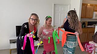 Stepmoms and Step-Aunts Go Wild with Blowjobs and Cowgirl at EDC Weekend