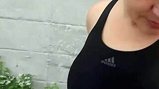 sitting back as black stud's monster cock tempts blonde big tits wife on video call