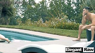 jillian janson and seth gamble discover perfect outdoor pool spot for juicy blowjobs and rides