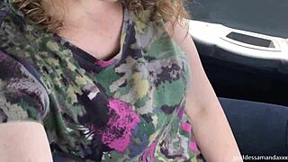 hey follow my sweaty socks and sneakers on this horny outdoor milf walk