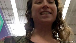 hey follow my sweaty socks and sneakers on this horny outdoor milf walk