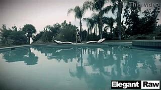 jillian janson and seth gamble discover perfect outdoor pool spot for juicy blowjobs and rides