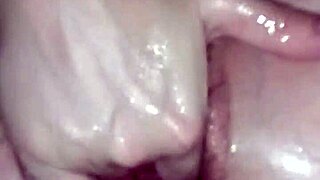 whoa my wife's loose hairy pussy gapes wide from my fisting and sucking