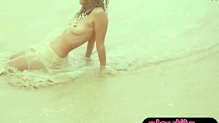 petite australian milf strips round tits bubble butt