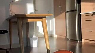 Muscular neighbor throbs 9-inch cock into toy for massive climax