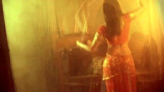 Brunette Indian mature solo teases curves to arouse her man fully