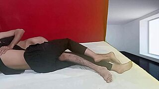 damn desi teacher shakes pierced nipples huge ass on bed!