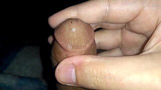 Hey, wanna see this latino's hot cumshot from massage play?