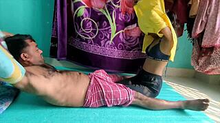 Desi village couple's passionate anal pounding in rural love nest