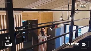 Stepson floods stepmom's pussy with hot creampie load