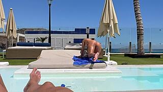 spying that tourist's insane big ass at resort... i fuck her thong-clad cheeks in room