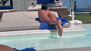 spying that tourist's insane big ass at resort... i fuck her thong-clad cheeks in room