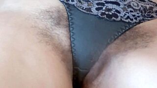 stepbrother laps my hairy pussy then fucks hard creampie with cuck husband watching