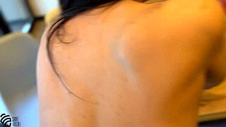 Stepson floods stepmom's pussy with hot creampie load