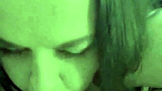 Kandy Kane deepthroats huge cock sloppy blowjob whore!