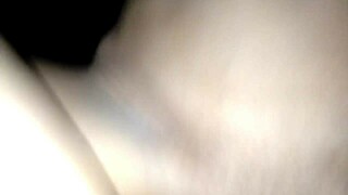 i sneak fucked busty hotwife's tight shaved pussy creampied her then ass and facial