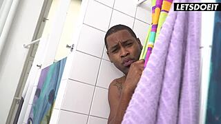 whoa check this tattooed big tit milf ride bbc in horny hostel romp!