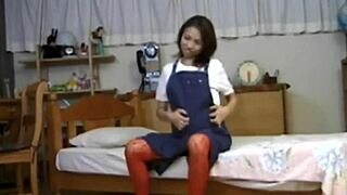 pregnant petite asian milf's pussy ripped in group lingerie fuck frenzy!