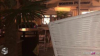 deutsche party slut gets her pussy licked by strangers in store... oh god yes